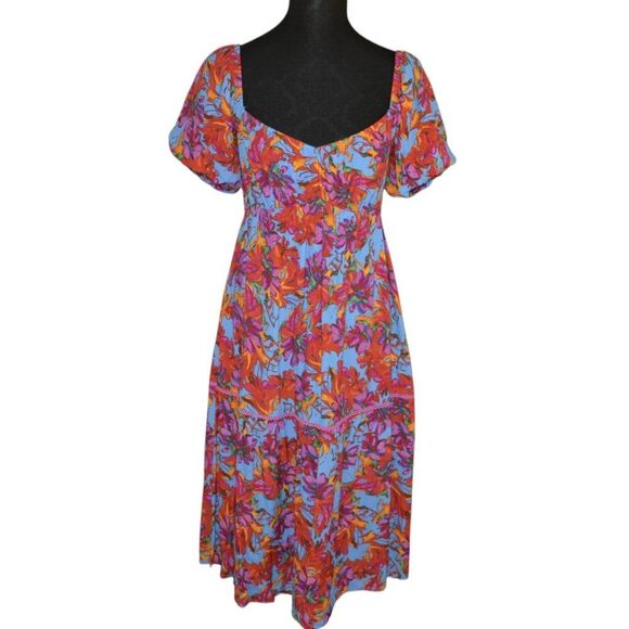 Lost + Wonder Hydra Springs Tropical Floral Vacation Beachy Island Dress - Picture 1 of 14